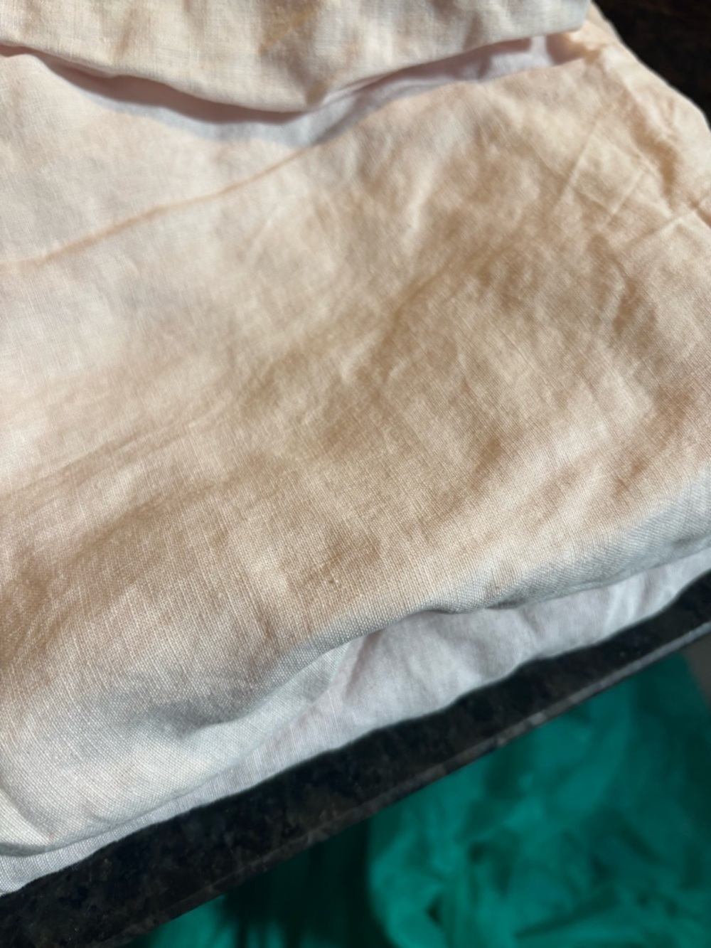 Quince Blush Pink Linen pillow cases pair - Picture 4 of 4